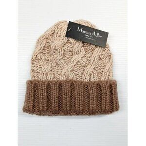 Marcus Adler Women's Rose Chunky Marled Cable Knit Beanie O/S (MSRP $42)